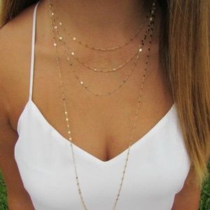 Three Strand Gold Necklace